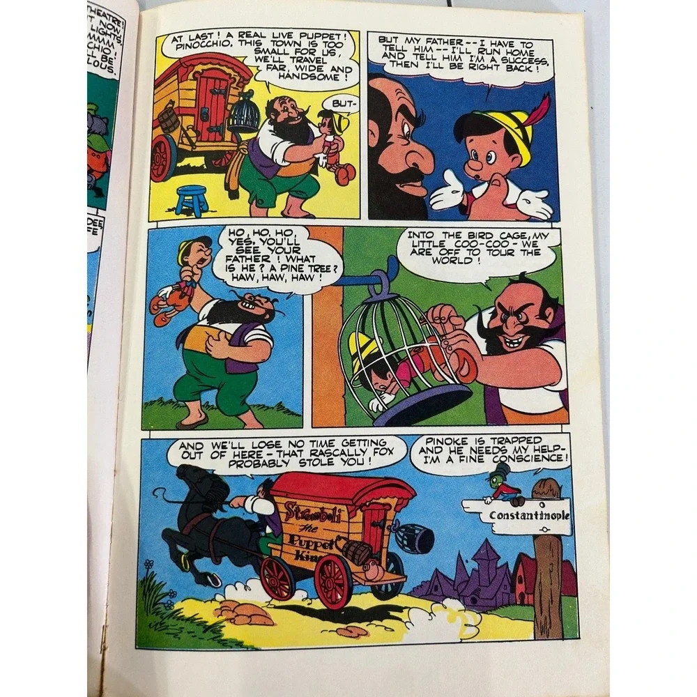 Walt Disney's Pinocchio 1945 Vintage Comic Book Fisher-Price Edition